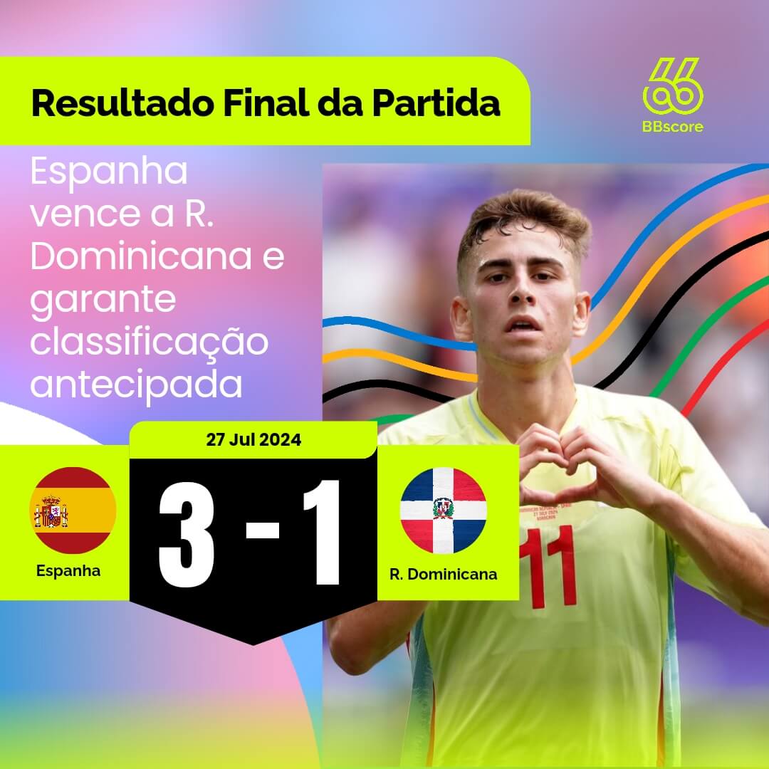 Spain Defeats Dominican Republic and Advances to Quarterfinals in Men's Soccer at the Olympics