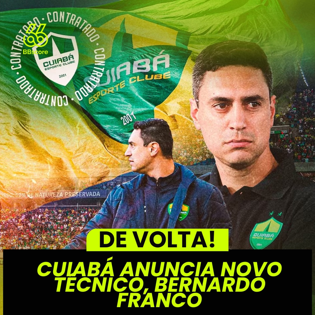 Cuiabá announces coach Bernardo Franco.