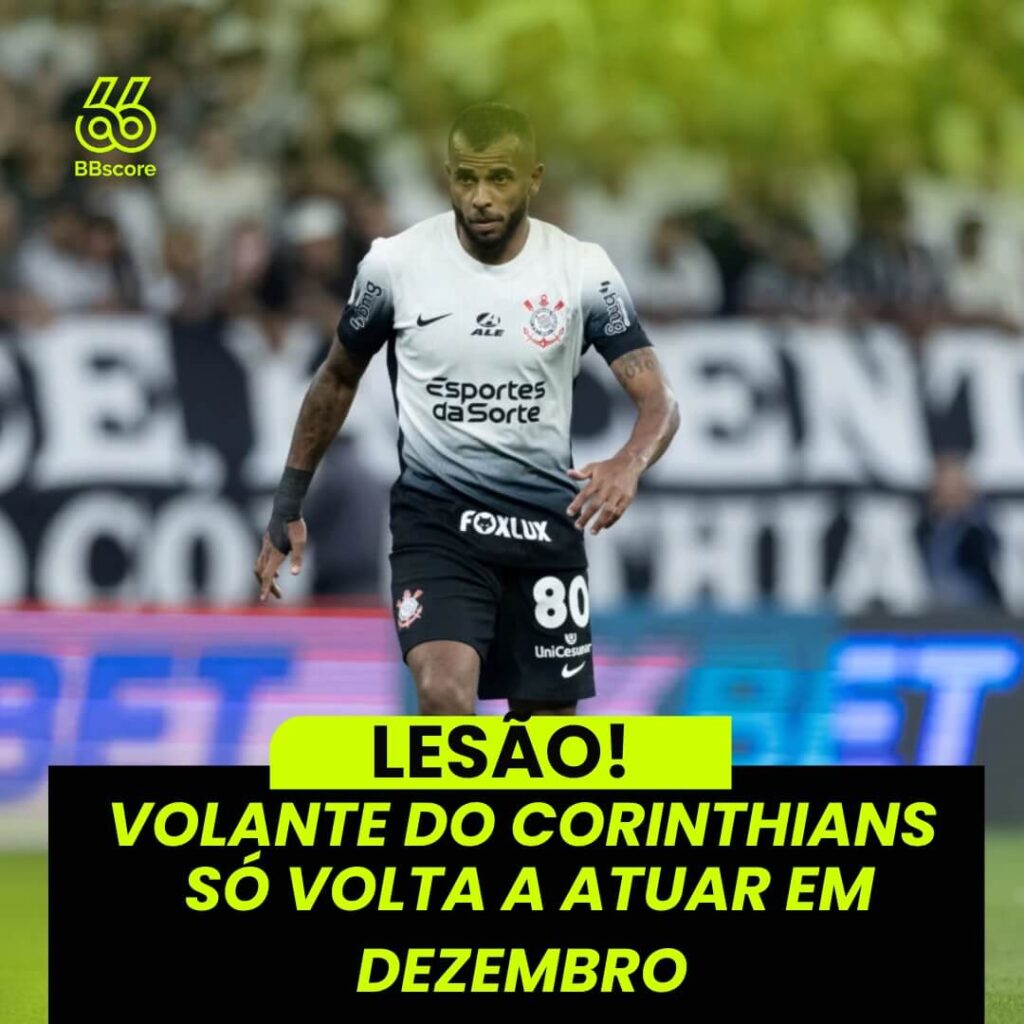 Corinthians Midfielder Injures Himself Seriously and Will Return to Play in December