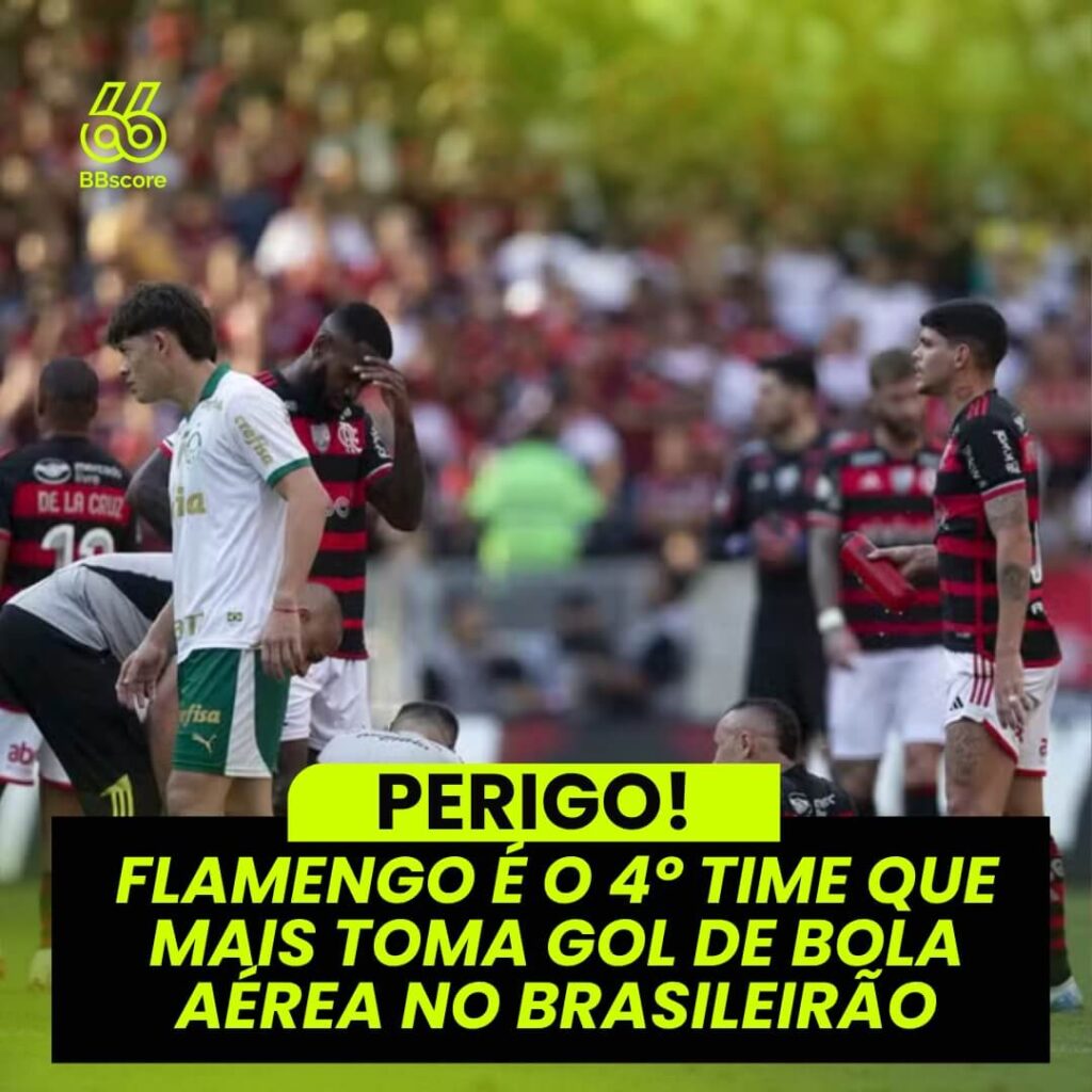 Flamengo é o quarto time que mais leva gols de bola aérea no Brasileirão