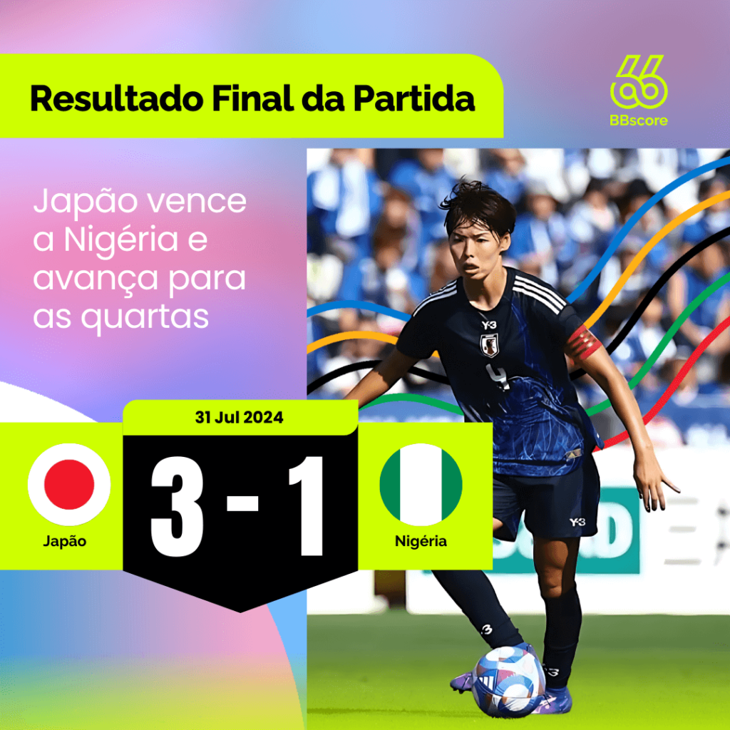 Japão vence Nigéria e avança às quartas de final