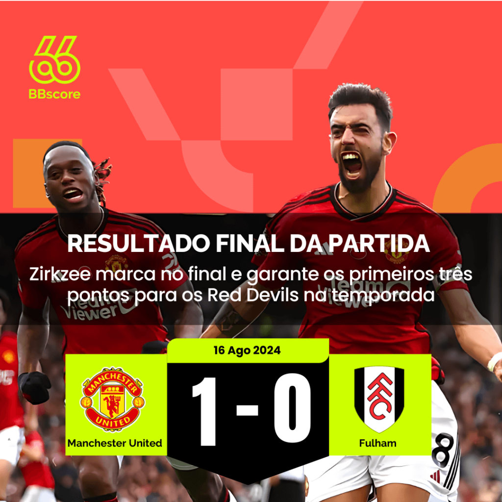 Manchester United estreia com vitória apertada sobre o Fulham