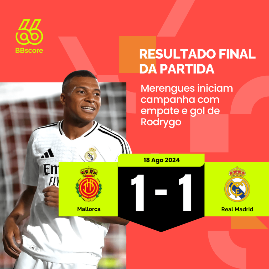 Real Madrid empata com Mallorca na estreia da La Liga