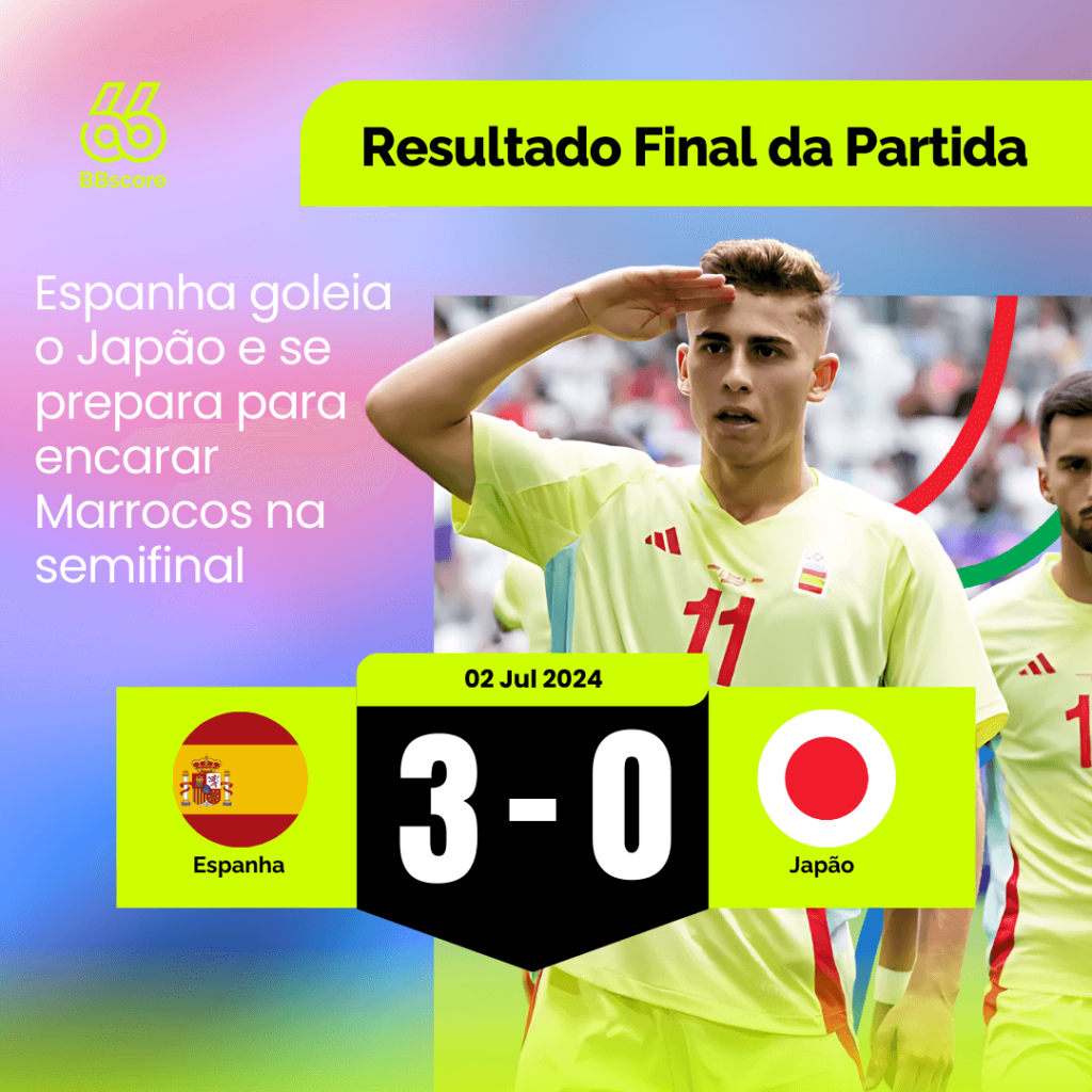 Espanha derrota Japão e avança para as semifinais das Olimpíadas