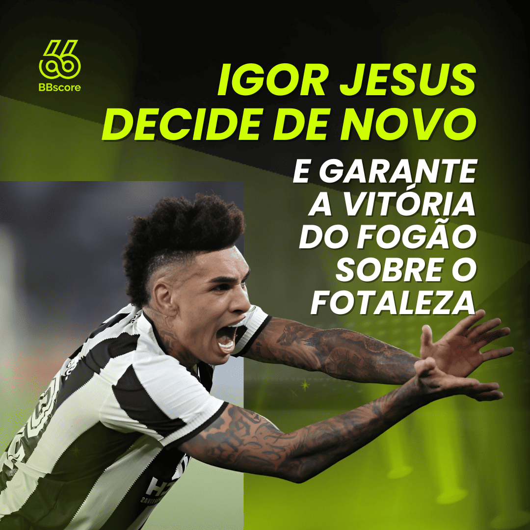 Botafogo vence Fortaleza e retoma a liderança do Brasileirão