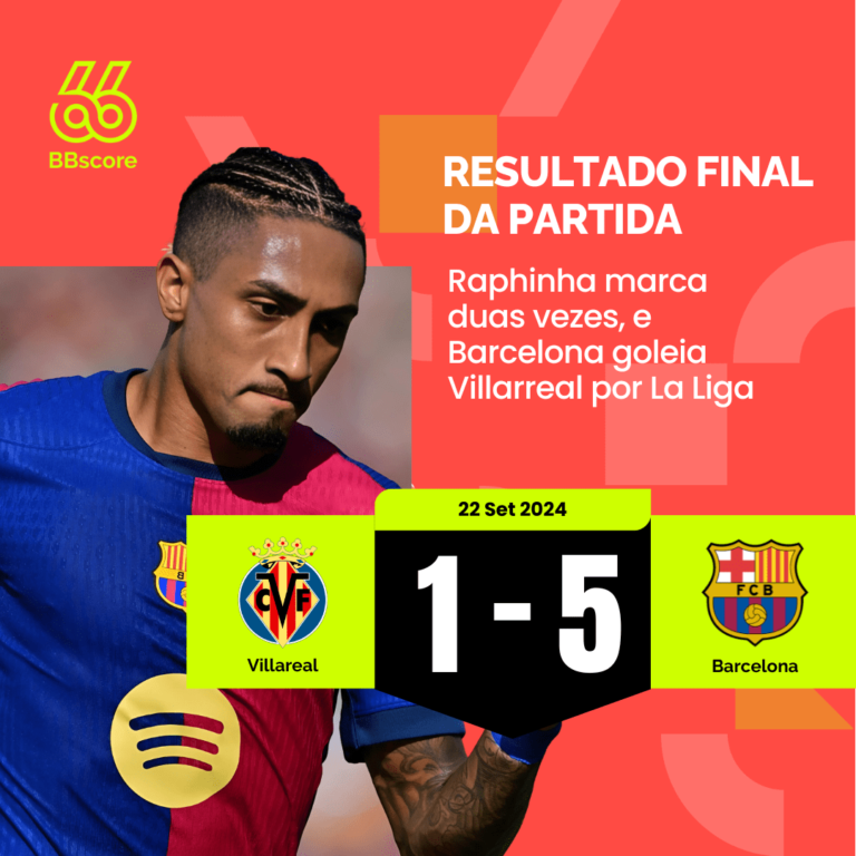 Barcelona dominates and thrashes Villarreal away from home.