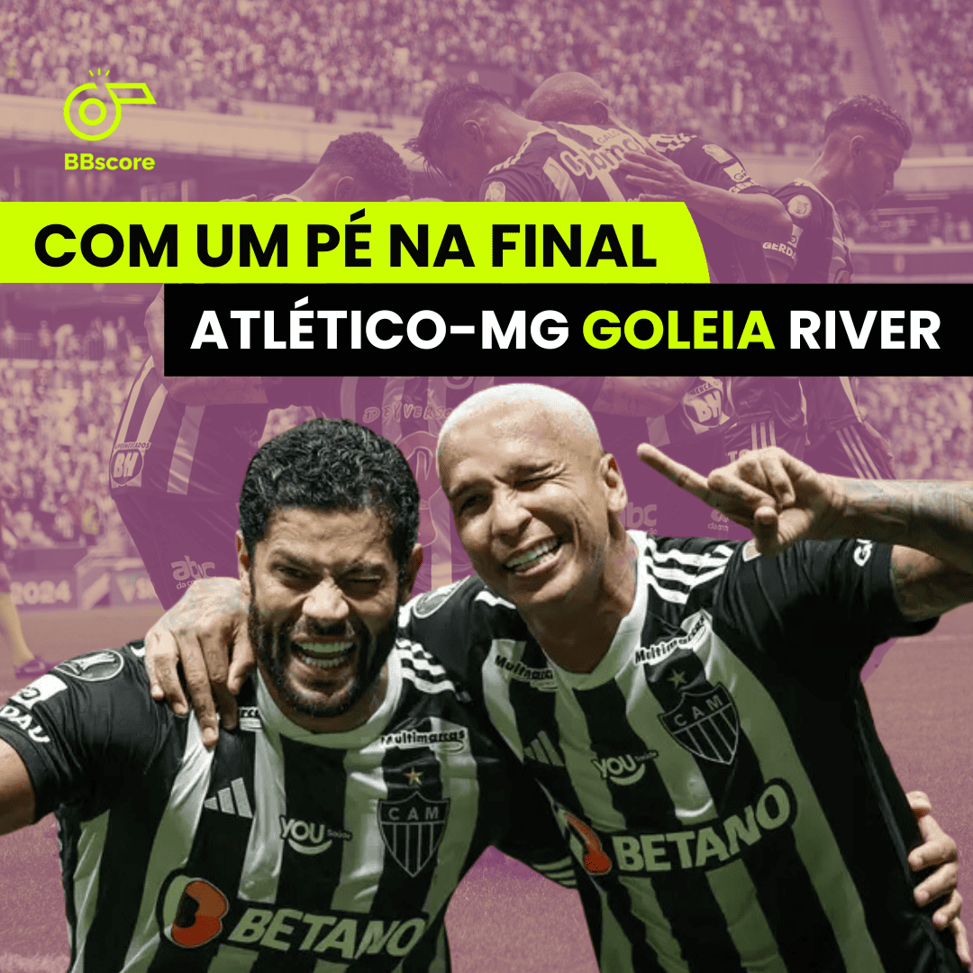 Atlético-MG thrashes River Plate and gets closer to the Libertadores final.