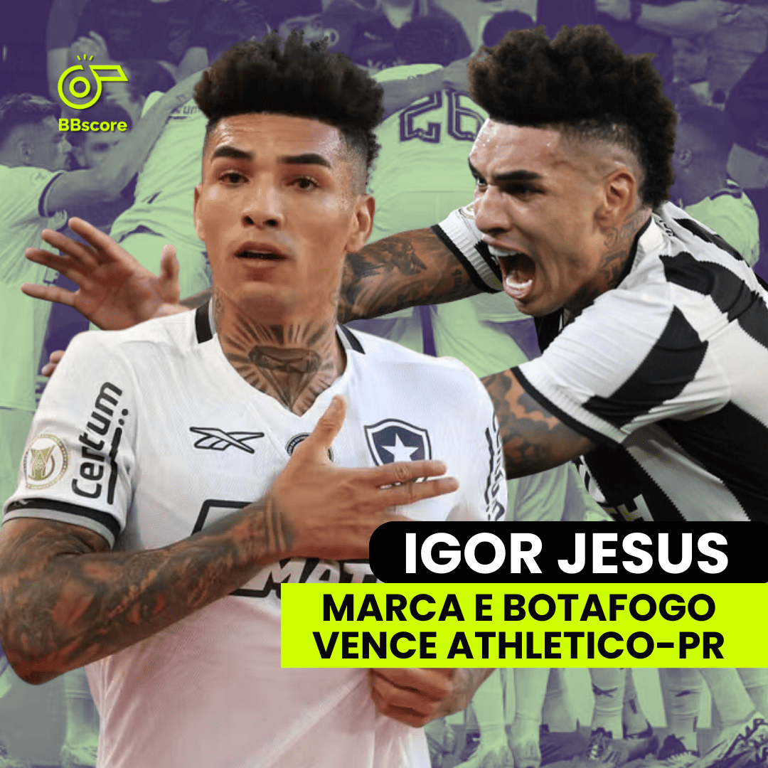 Botafogo vence Athletico e abre vantagem na liderança do Brasileirão