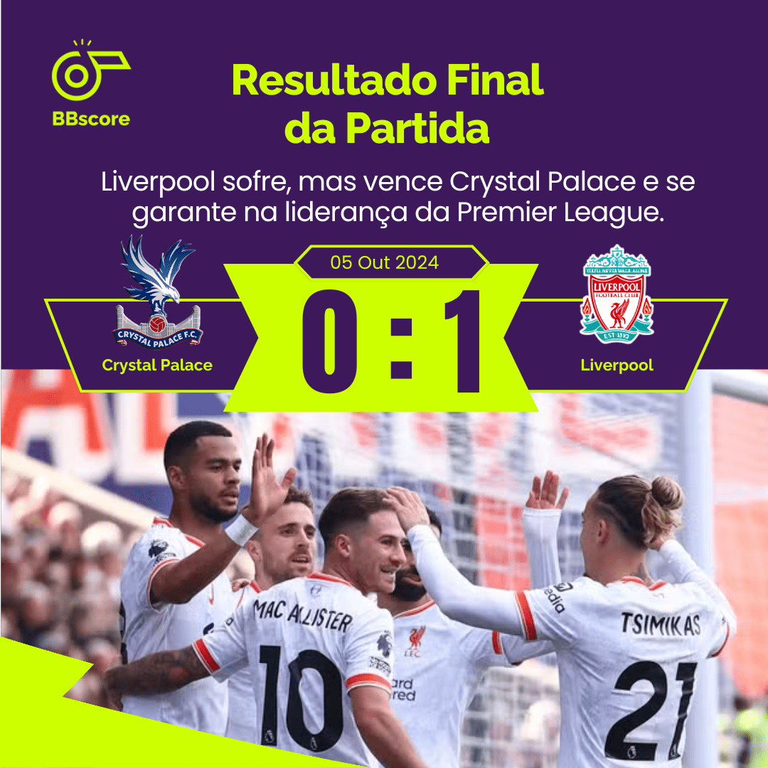 Liverpool sofre, vence e se mantém na liderança da Premier League