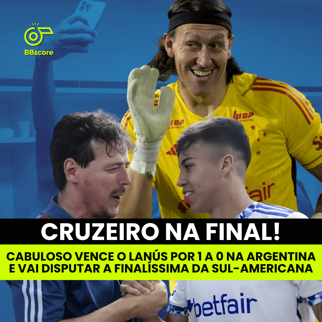 Cruzeiro defeats Lanús in Argentina and reaches the Sudamericana final.