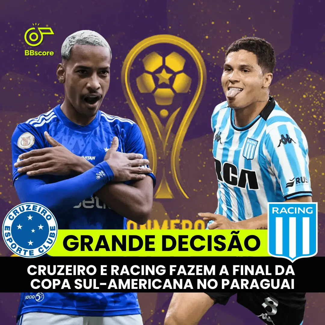 Cruzeiro and Racing will play the final of the Sudamericana in Paraguay