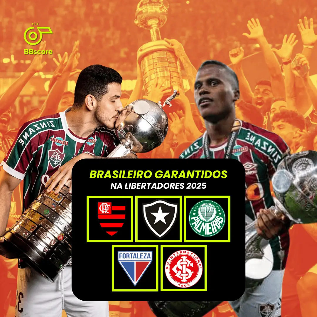 Five Brazilian teams are already guaranteed in the 2025 Libertadores.