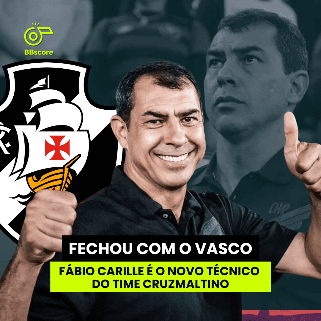 Vasco announces the signing of Fábio Carille as coach for 2025.