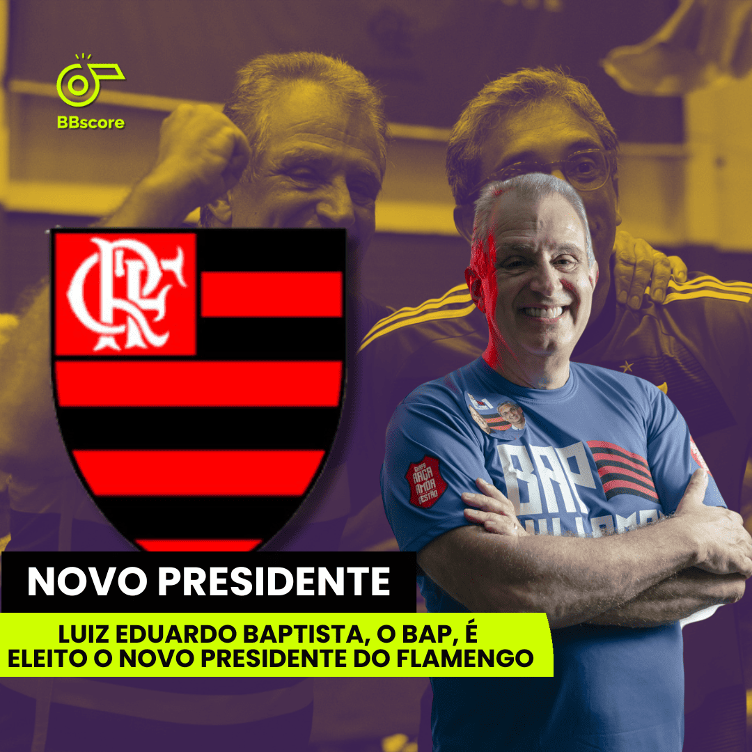 Luiz Eduardo Baptista, known as Bap, is elected the new president of Flamengo.