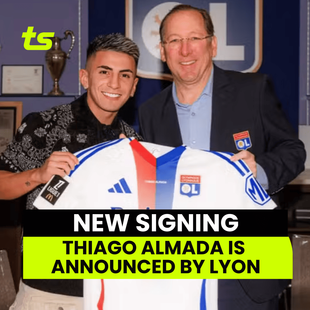 O Lyon anuncia a contratação de Thiago Almada do Botafogo para 2025