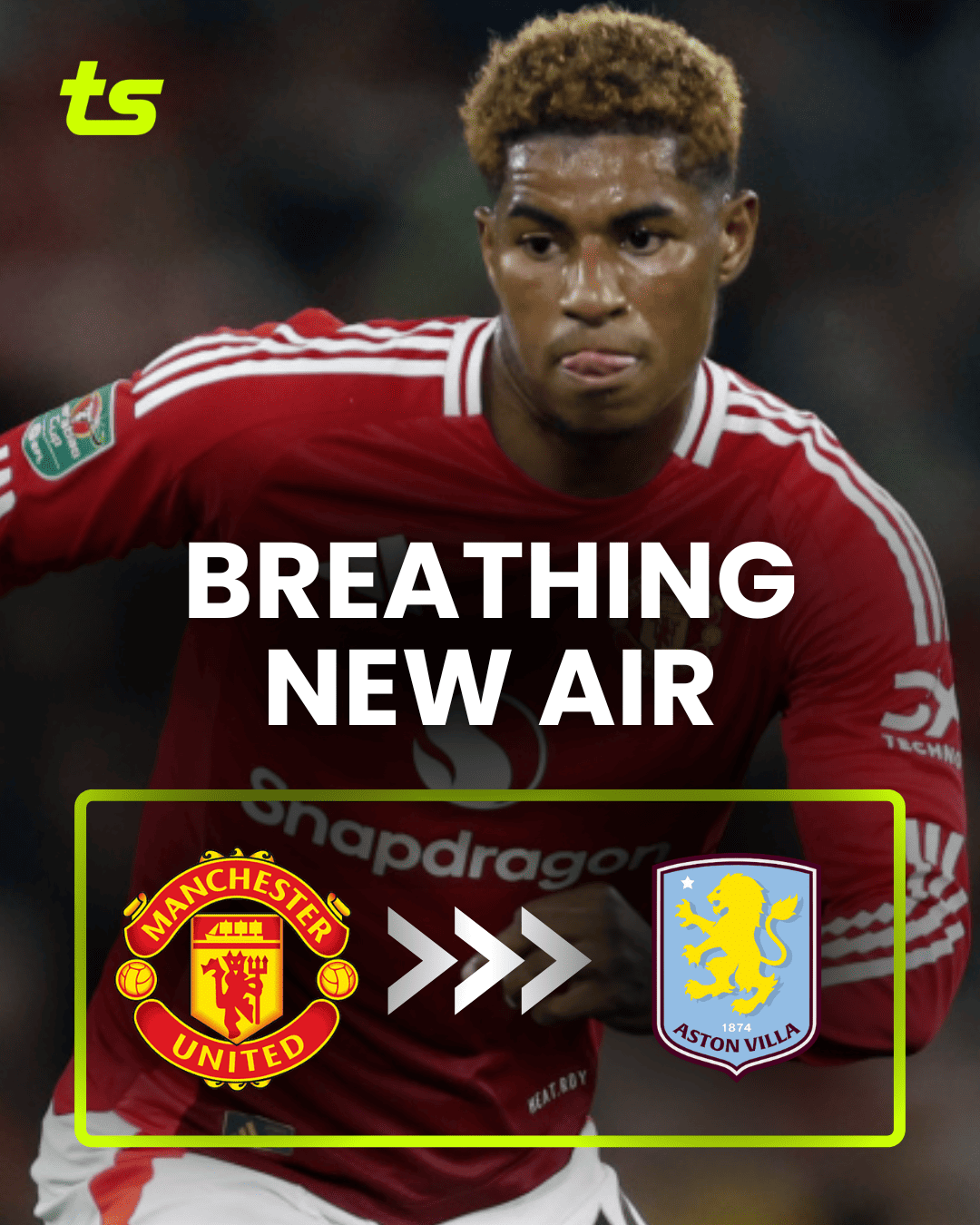 Aston Villa announces the signing of Rashford on loan from Man United