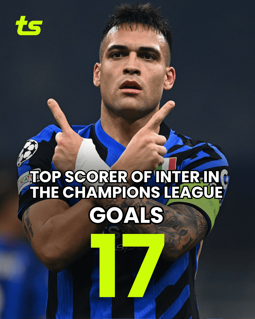 Lautaro becomes Inter Milan's all-time top scorer in the Champions