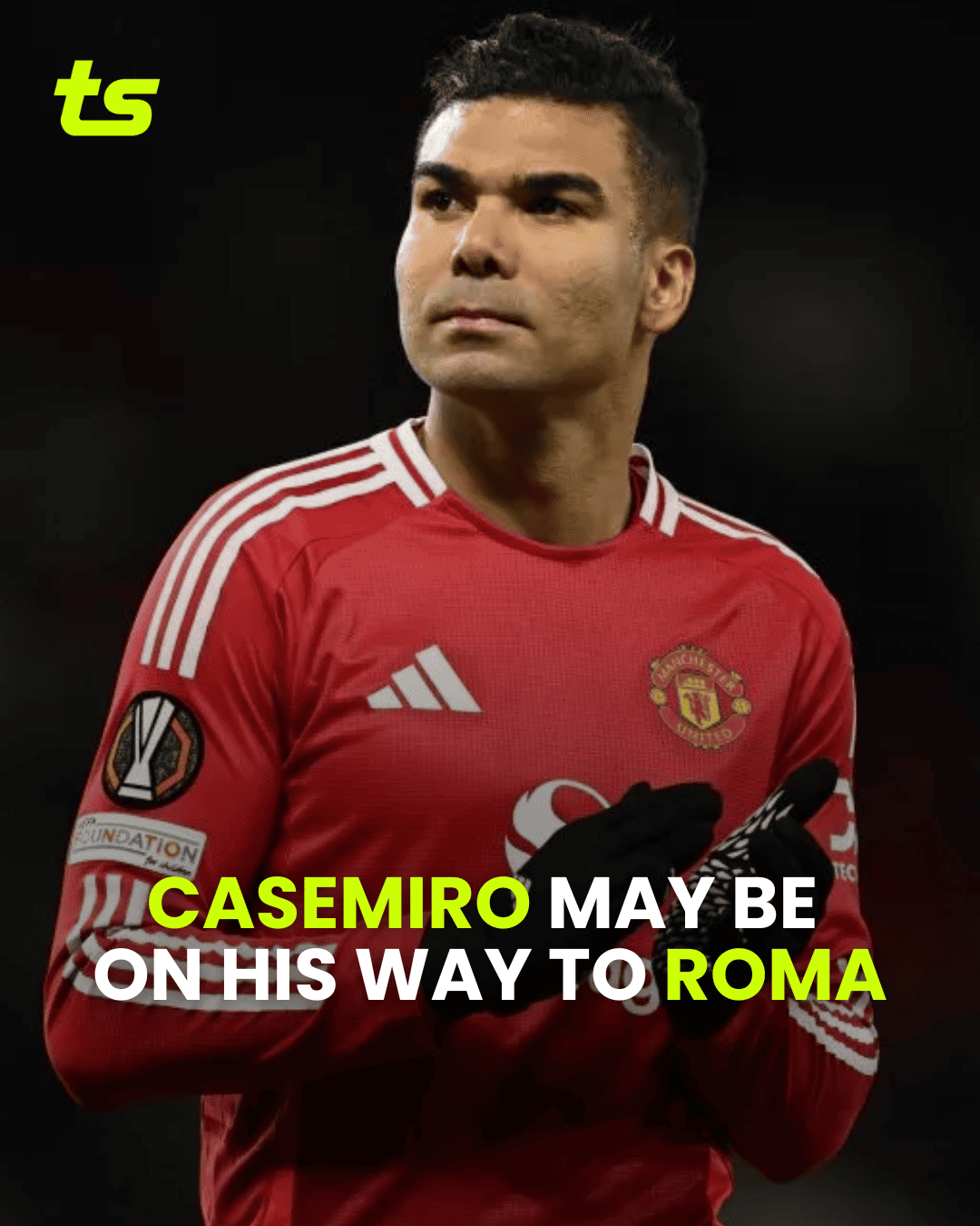 Roma targets Casemiro from Manchester United in upcoming transfer