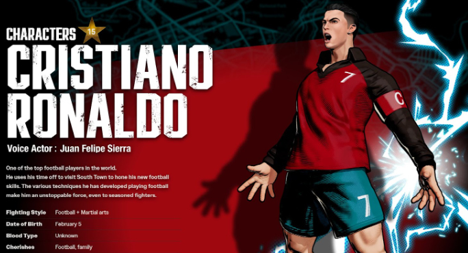 Cristiano Ronaldo ganha personagem em jogo de luta