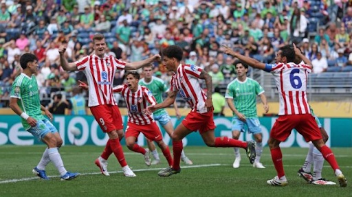 Atlético de Madrid beats Seattle Sounders in Botafogo's group at the World Cup
